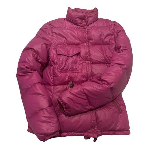Pre-owned Moncler Classic Puffer In Pink