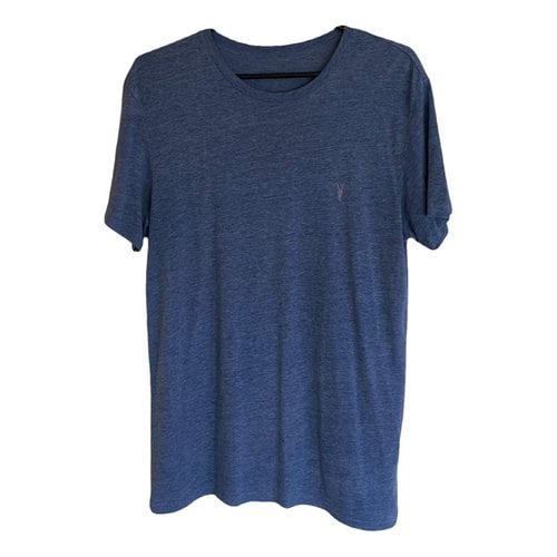 Pre-owned Allsaints T-shirt In Blue