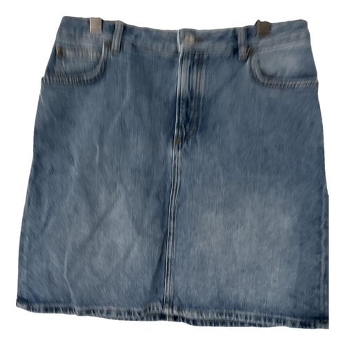 Pre-owned Marc O'polo Mid-length Skirt In Blue