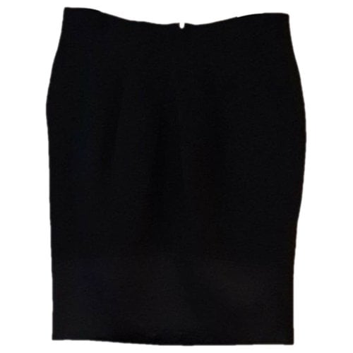 Pre-owned Amanda Wakeley Wool Skirt In Black