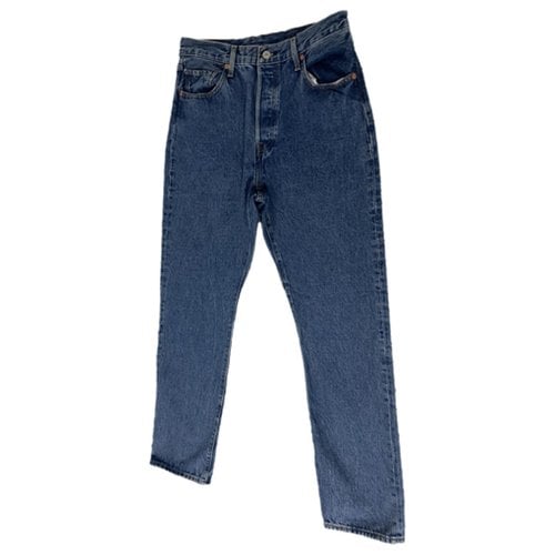 Pre-owned Levi's 501 Boyfriend Jeans In Blue