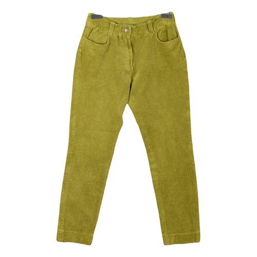 Pre-owned Catherine André Straight Pants In Green
