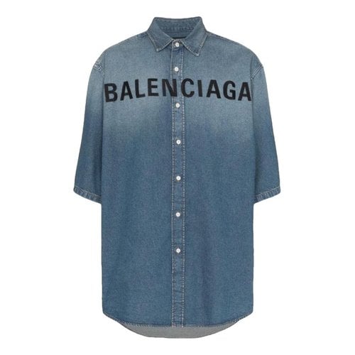Pre-owned Balenciaga Shirt In Blue