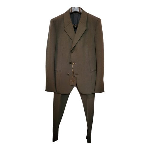 Pre-owned Ermenegildo Zegna Wool Suit In Brown