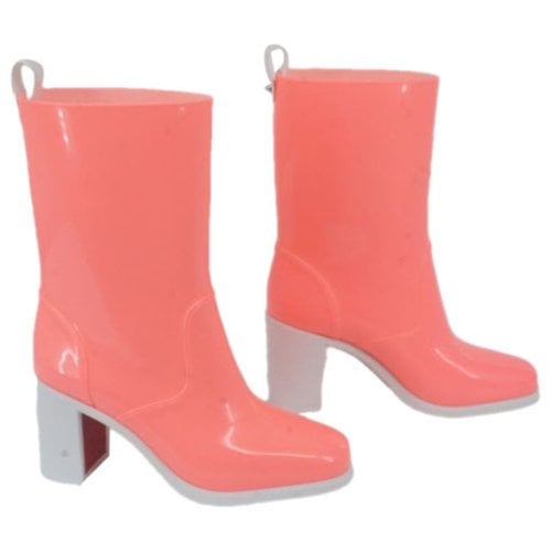 Pre-owned Christian Louboutin Snow Boots In Pink