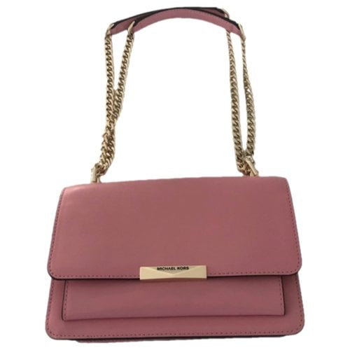 Pre-owned Michael Kors Vivianne Leather Clutch Bag In Pink