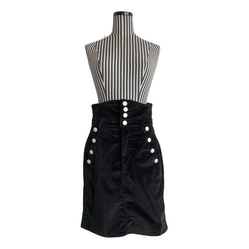 Pre-owned Isabel Marant Velvet Mid-length Skirt In Black