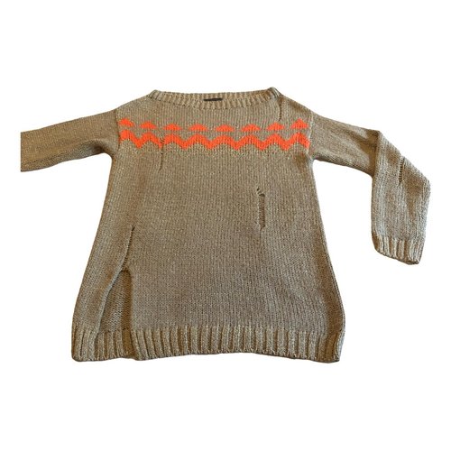 Pre-owned Pinko Jumper In Gold