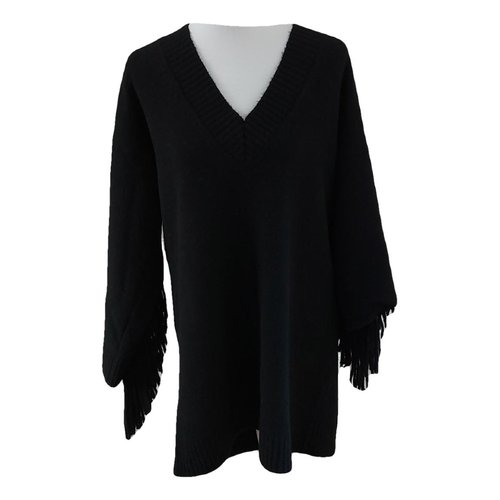 Pre-owned Essentiel Antwerp Wool Mini Dress In Black