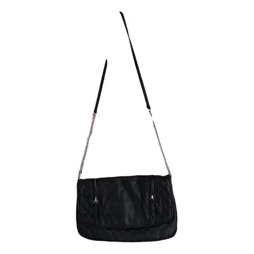 Pre-owned Maje Leather Handbag In Black