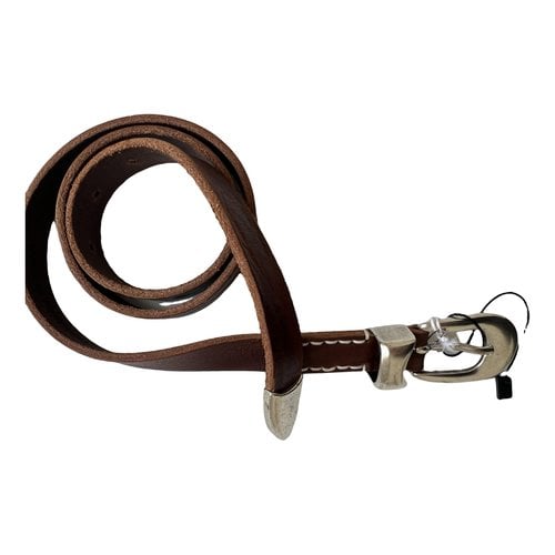 Pre-owned Our Legacy Leather Belt In Brown