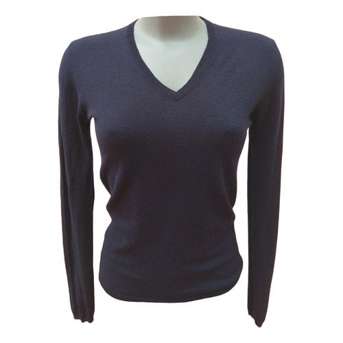 Pre-owned Brunello Cucinelli Wool Jumper In Navy