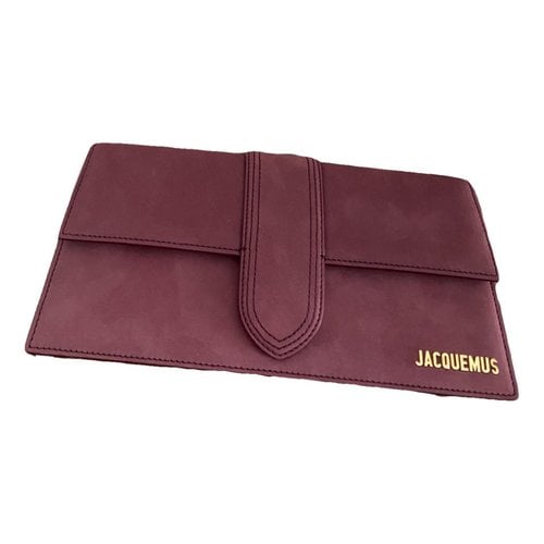 Pre-owned Jacquemus Le Bambino Handbag In Burgundy