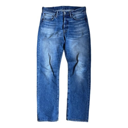 Pre-owned Acne Studios Straight Jeans In Blue