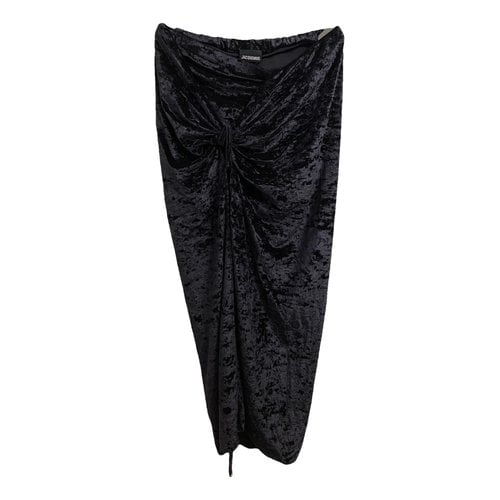 Pre-owned Jacquemus Velvet Mid-length Skirt In Black
