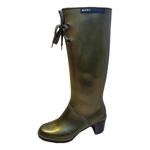 Pre-owned Marc Jacobs Wellington Boots In Green