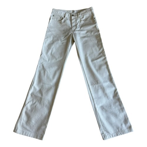 Pre-owned Ami Alexandre Mattiussi Straight Jeans In White