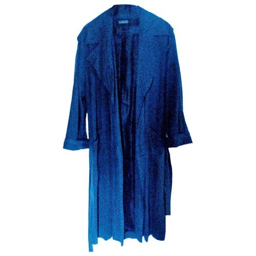 Pre-owned Cacharel Trench Coat In Blue
