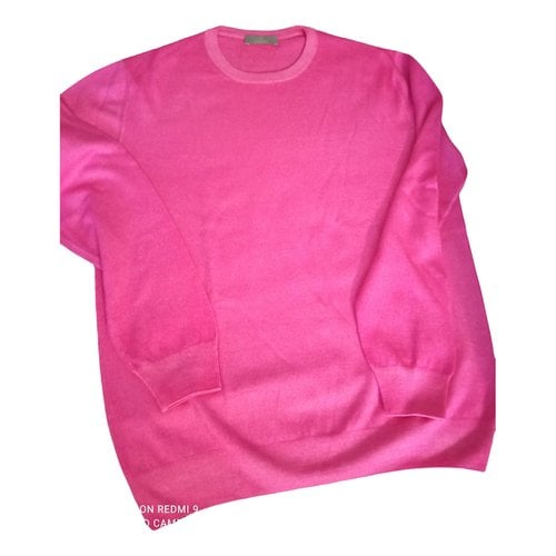 Pre-owned Cruciani Wool Pull In Pink