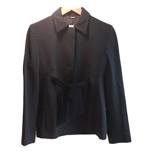 Pre-owned Celine Velvet Short Vest In Black