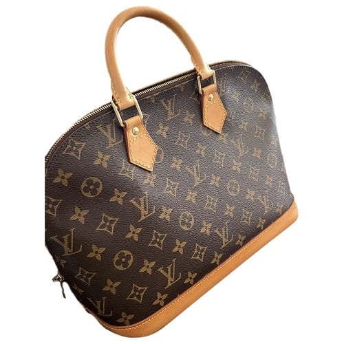 Pre-owned Louis Vuitton Alma Cloth Handbag In Other