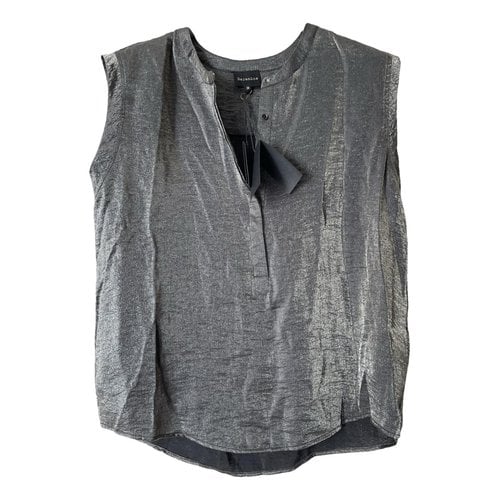 Pre-owned Berenice Blouse In Silver
