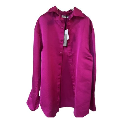 Pre-owned Balenciaga Silk Shirt In Purple
