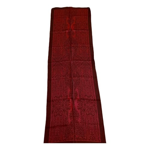 Pre-owned Enrico Coveri Scarf In Red