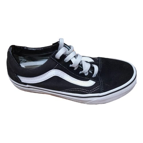 Pre-owned Vans Cloth Trainers In Black
