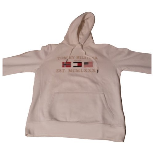 Pre-owned Tommy Hilfiger Sweatshirt In White