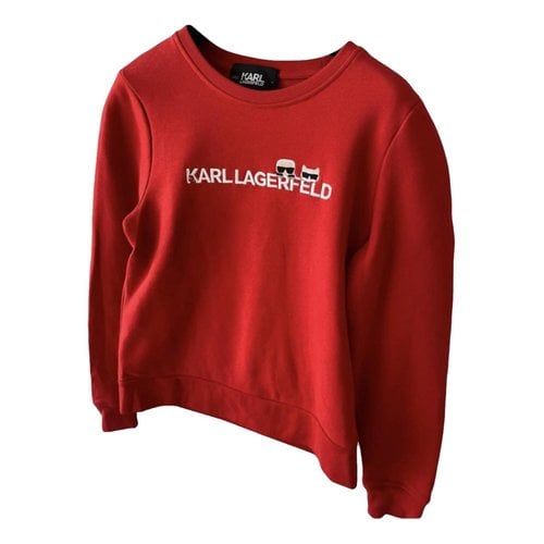 Pre-owned Karl Lagerfeld Sweatshirt In Red