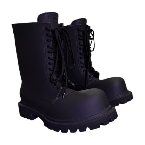 Pre-owned Balenciaga Boots In Black