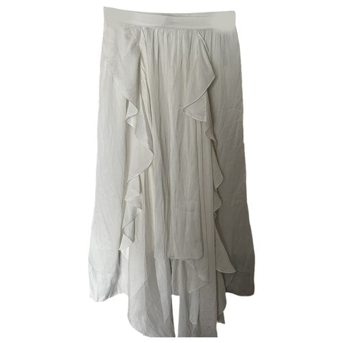 Pre-owned Zadig & Voltaire Mid-length Skirt In White