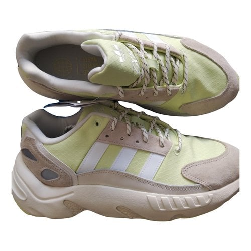 Pre-owned Adidas Originals Low Trainers In Beige