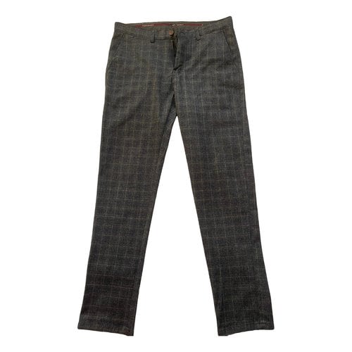 Pre-owned Ferragamo Trousers In Grey