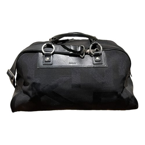 Pre-owned Dkny Weekend Bag In Black