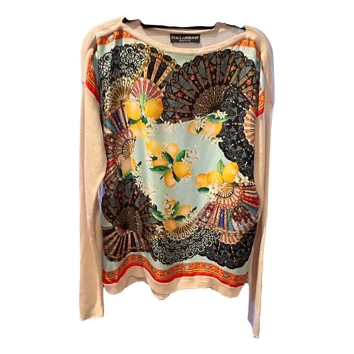 Pre-owned Dolce & Gabbana Cashmere Sweatshirt In Multicolour