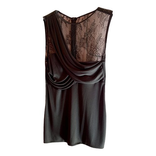 Pre-owned Pinko Lace Camisole In Black