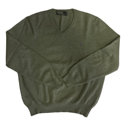 Pre-owned Polo Ralph Lauren Wool Pull In Green