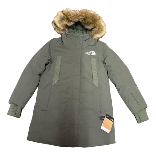 Pre-owned The North Face Puffer In Green