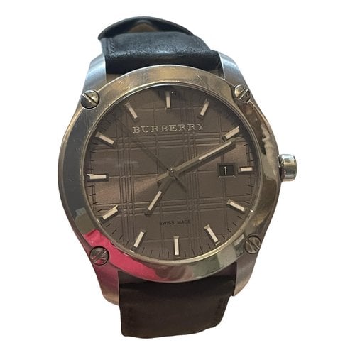 Pre-owned Burberry Watch In Black