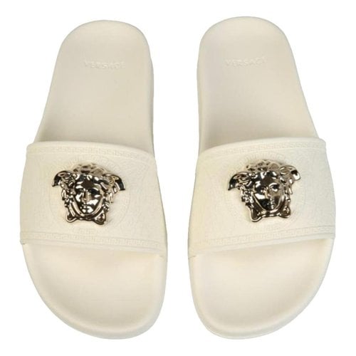 Pre-owned Versace Sandal In White