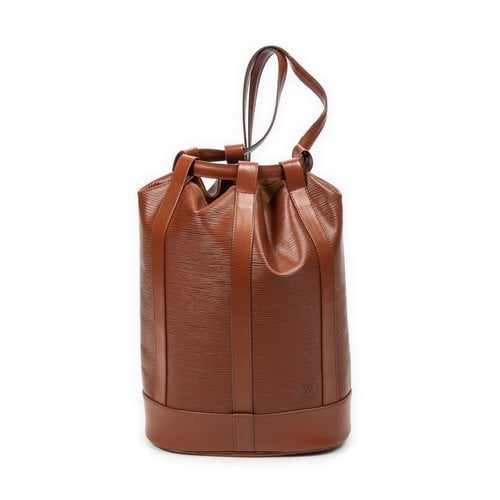 Pre-owned Louis Vuitton Randonnée Leather Handbag In Brown