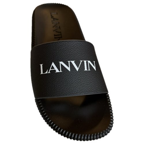 Pre-owned Lanvin Sandals In Black