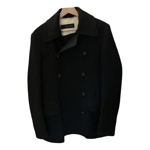 Pre-owned Dsquared2 Wool Coat In Black