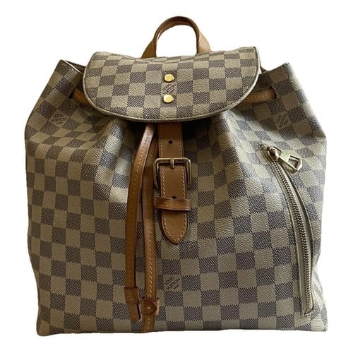 Pre-owned Louis Vuitton Sperone Leather Backpack In Other
