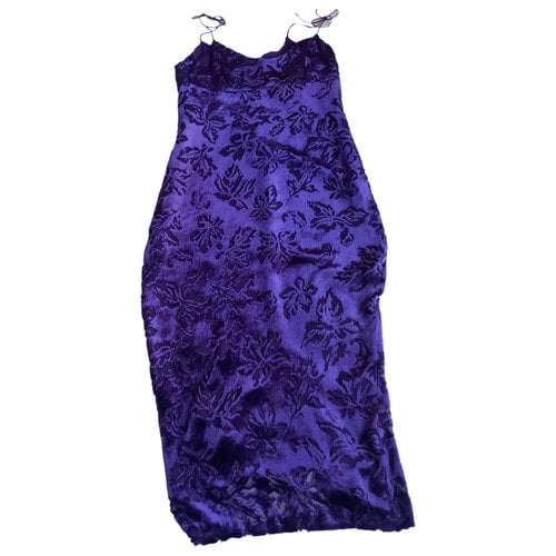 Pre-owned Genny Mid-length Dress In Purple