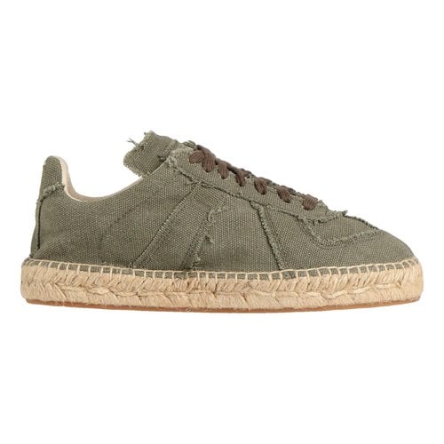 Pre-owned Maison Margiela Cloth Espadrilles In Green