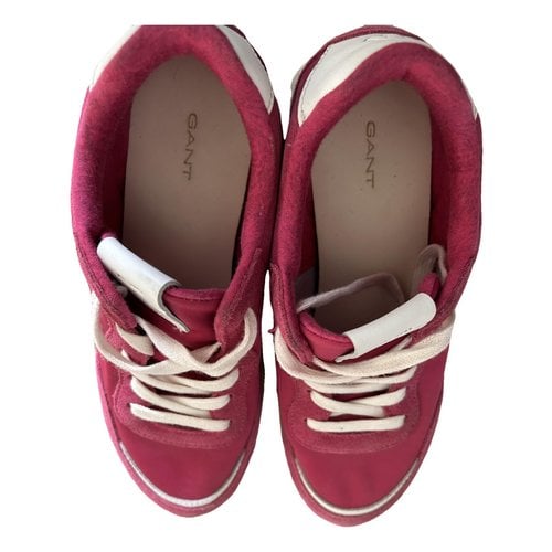 Pre-owned Gant Leather Trainers In Pink
