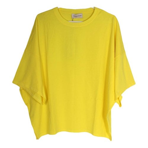 Pre-owned Alexandre Vauthier T-shirt In Yellow